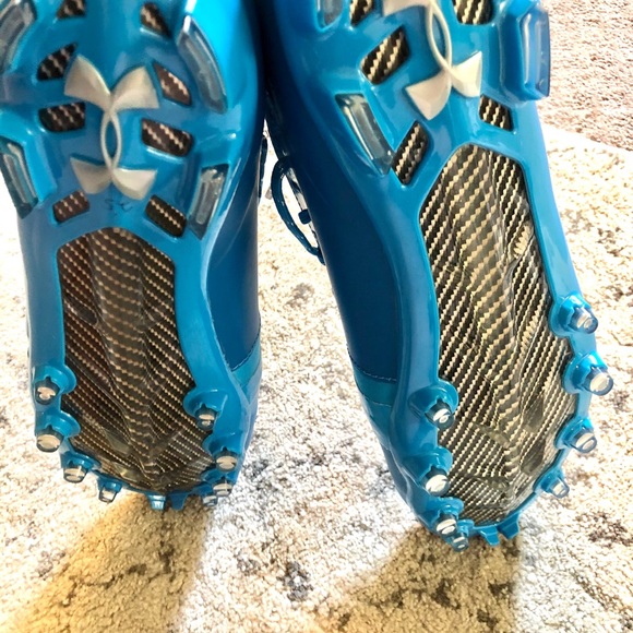 NEW: Men's UA C1N MC Blue Football Cleats … - Picture 7 of 10